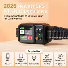 Smart GPS Dog Fence – Wireless Outdoor Pet Containment & Training Collar
