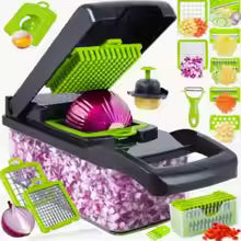 16-Piece Vegetable Chopper & Food Grater Set – Multi-Function Kitchen Prep Tool