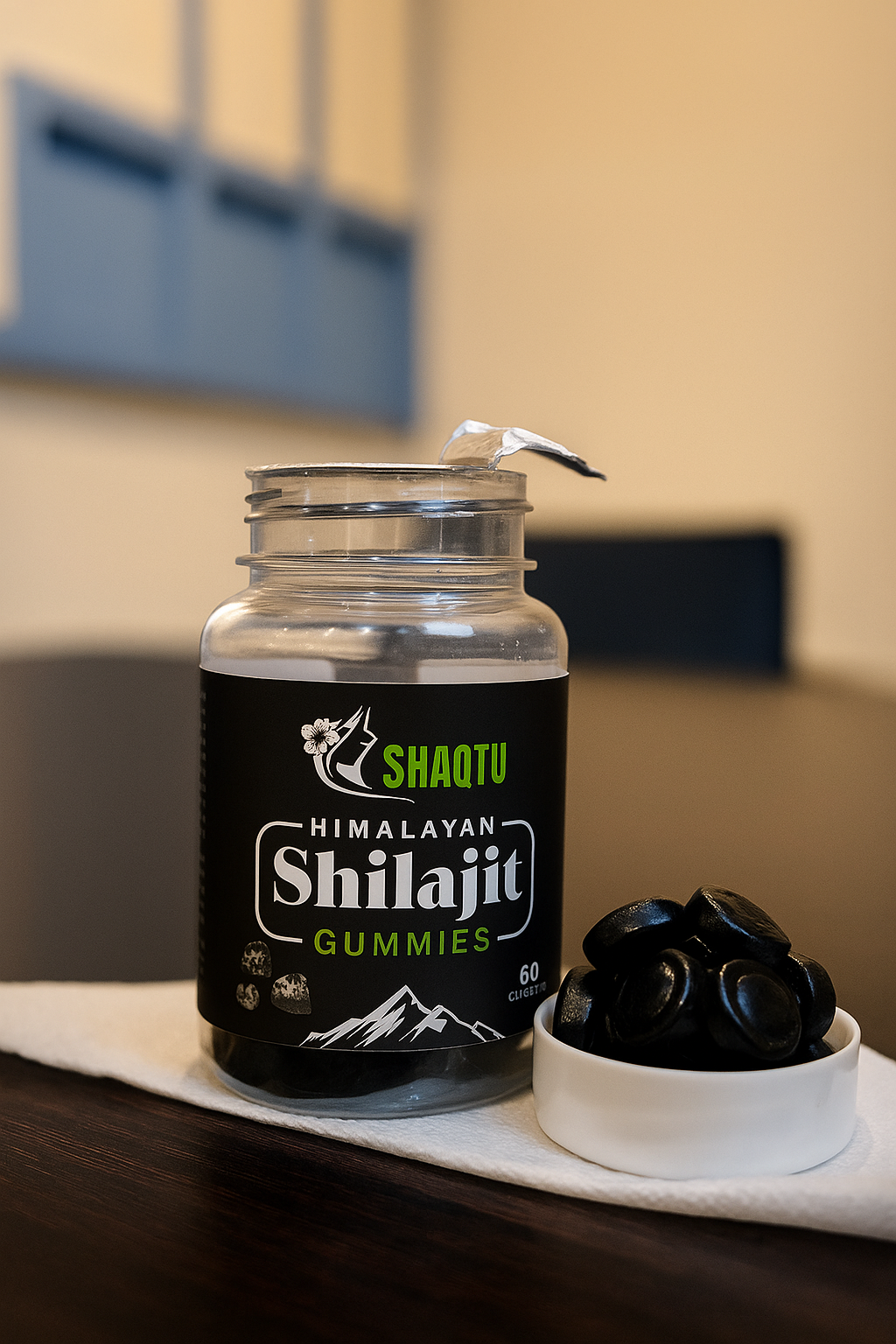 Natural Shilajit supplement gummies for men and women