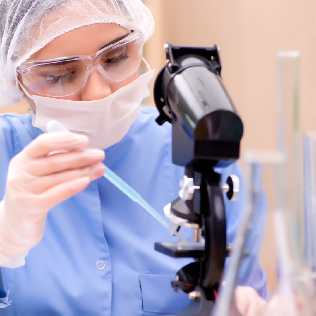 Microscope symbolizing clinically tested herbal skincare ingredients