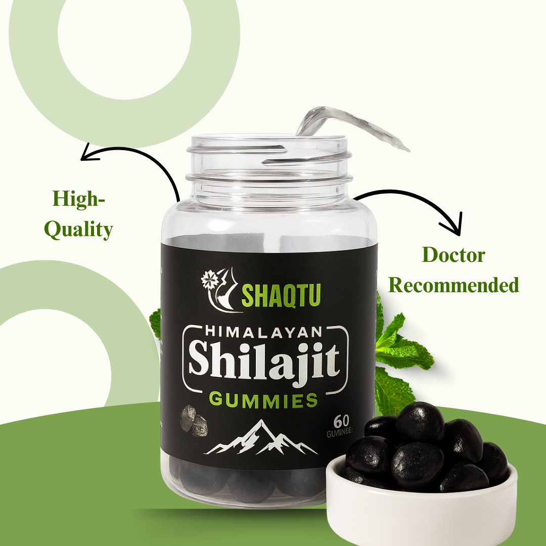 Herbal supplements and pure Shilajit for health and energy