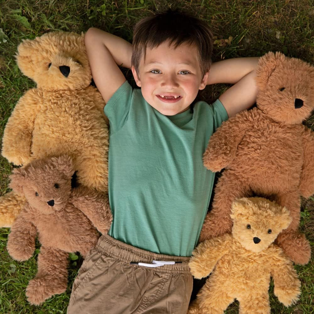 Brown Teddy Bear Stuffed Animal | Soft Cozy Plush, Romantic Gift, Recycled Filling, Design in USA | 13 Inch | Super Soft Teddy Bear Collection