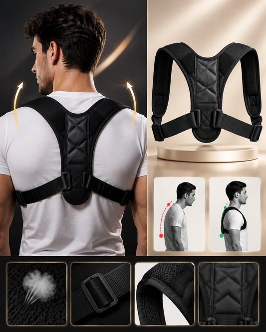 Adjustable Posture Corrector Back Brace – Breathable Shoulder Support Belt