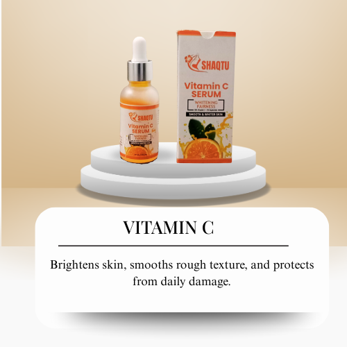 Dark spot fading Vitamin C serum Shaqtu