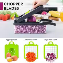 16-Piece Vegetable Chopper & Food Grater Set – Multi-Function Kitchen Prep Tool