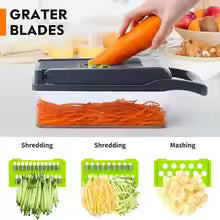 16-Piece Vegetable Chopper & Food Grater Set – Multi-Function Kitchen Prep Tool