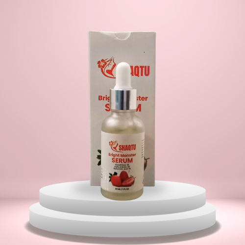 Shaqtu Bright Monster Serum 30ml bottle on white background