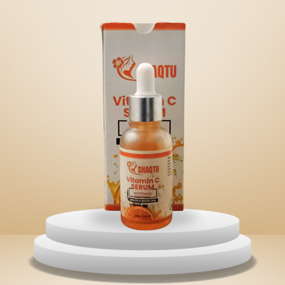 Shaqtu Vitamin C Brightening Serum 30ml bottle on white background