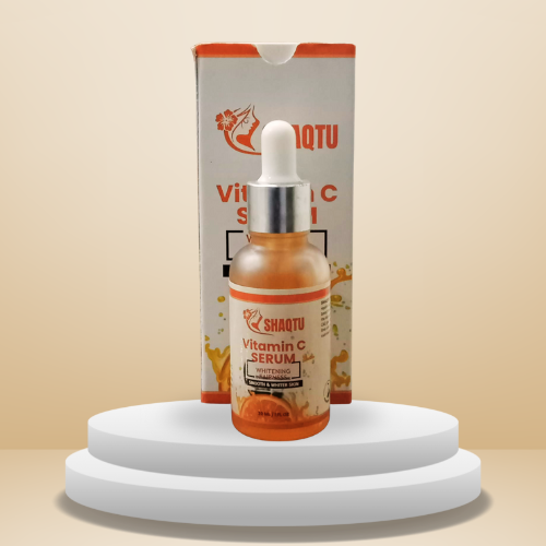 Shaqtu Vitamin C Brightening Serum 30ml bottle on white background