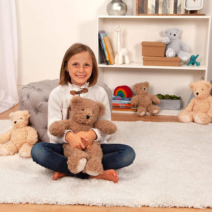 Brown Teddy Bear Stuffed Animal | Soft Cozy Plush, Romantic Gift, Recycled Filling, Design in USA | 13 Inch | Super Soft Teddy Bear Collection