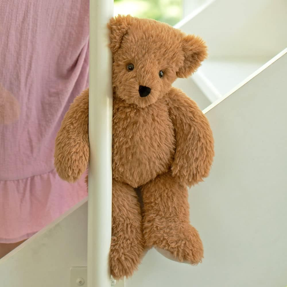 Brown Teddy Bear Stuffed Animal | Soft Cozy Plush, Romantic Gift, Recycled Filling, Design in USA | 13 Inch | Super Soft Teddy Bear Collection