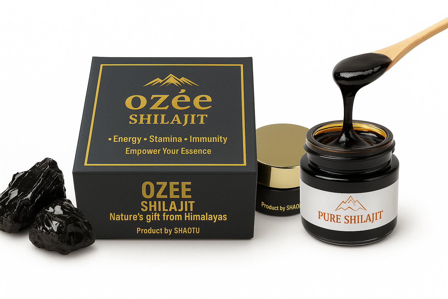 O-Zee Shilajit packaging and box view
